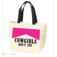Cowgirls Don't Cry Western Leopard Cow Tote Bag thumb 3