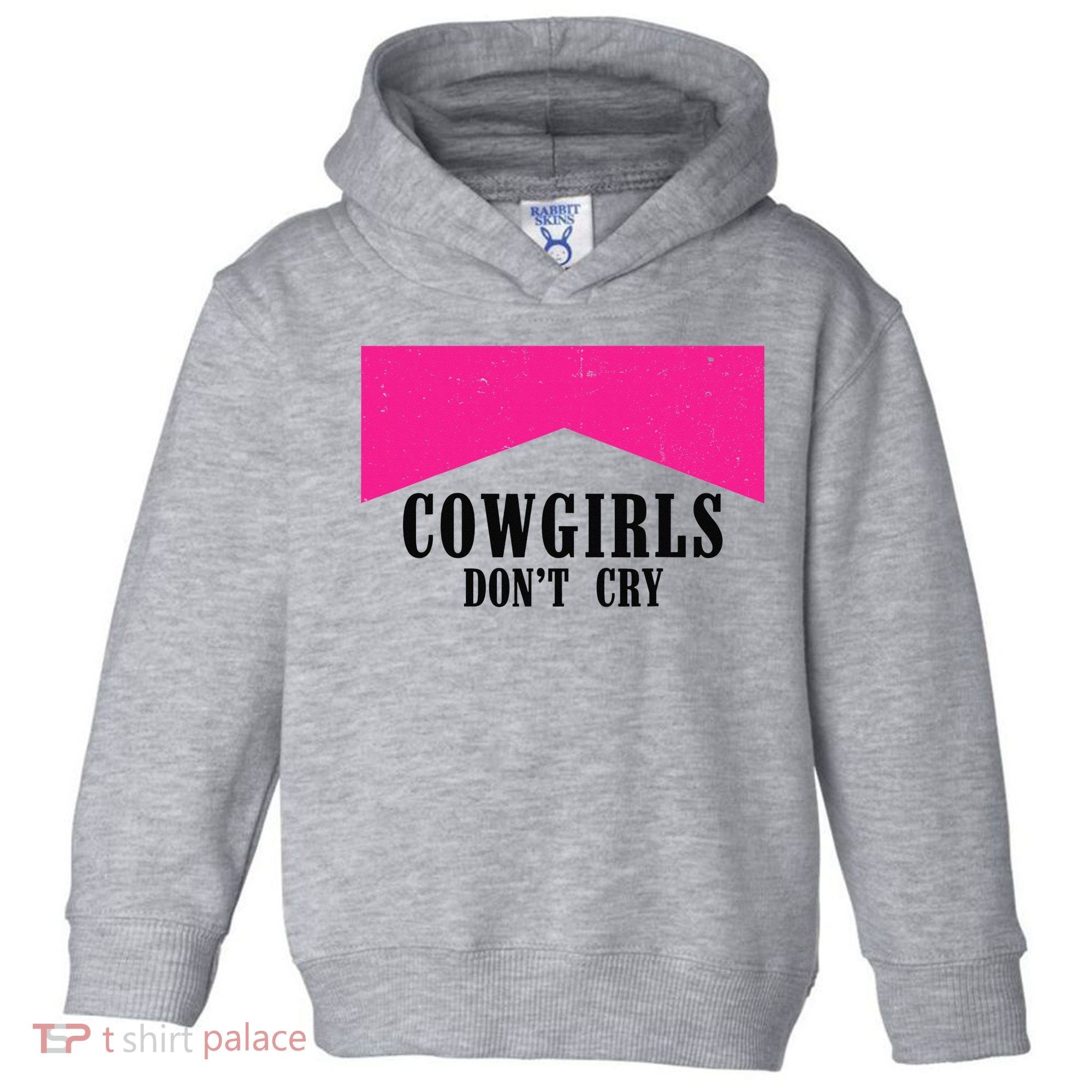 Cowgirls Don't Cry Western Leopard Cow Toddler Hoodie