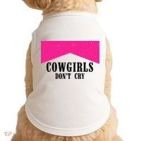 Cowgirls Don't Cry Western Leopard Cow Doggie Tank thumb 0