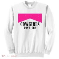 Cowgirls Don't Cry Western Leopard Cow Sweatshirt thumb 0