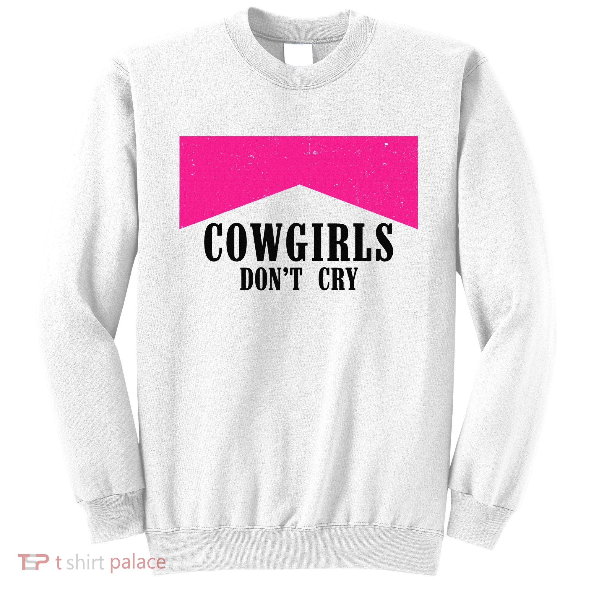Cowgirls Don't Cry Western Leopard Cow Sweatshirt