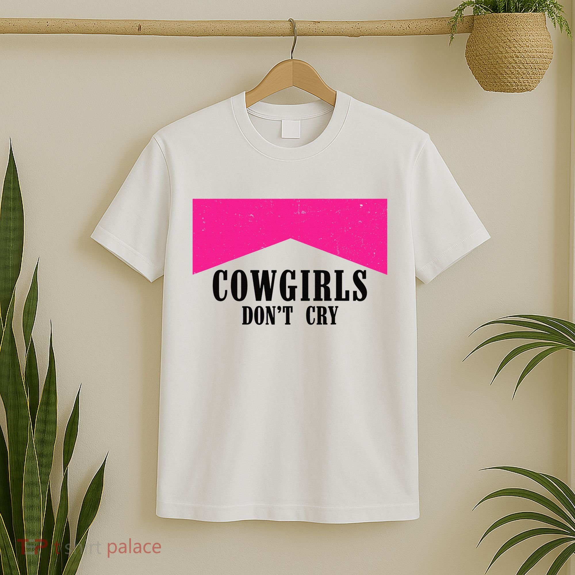 Cowgirls Don't Cry Western Leopard Cow T-Shirt