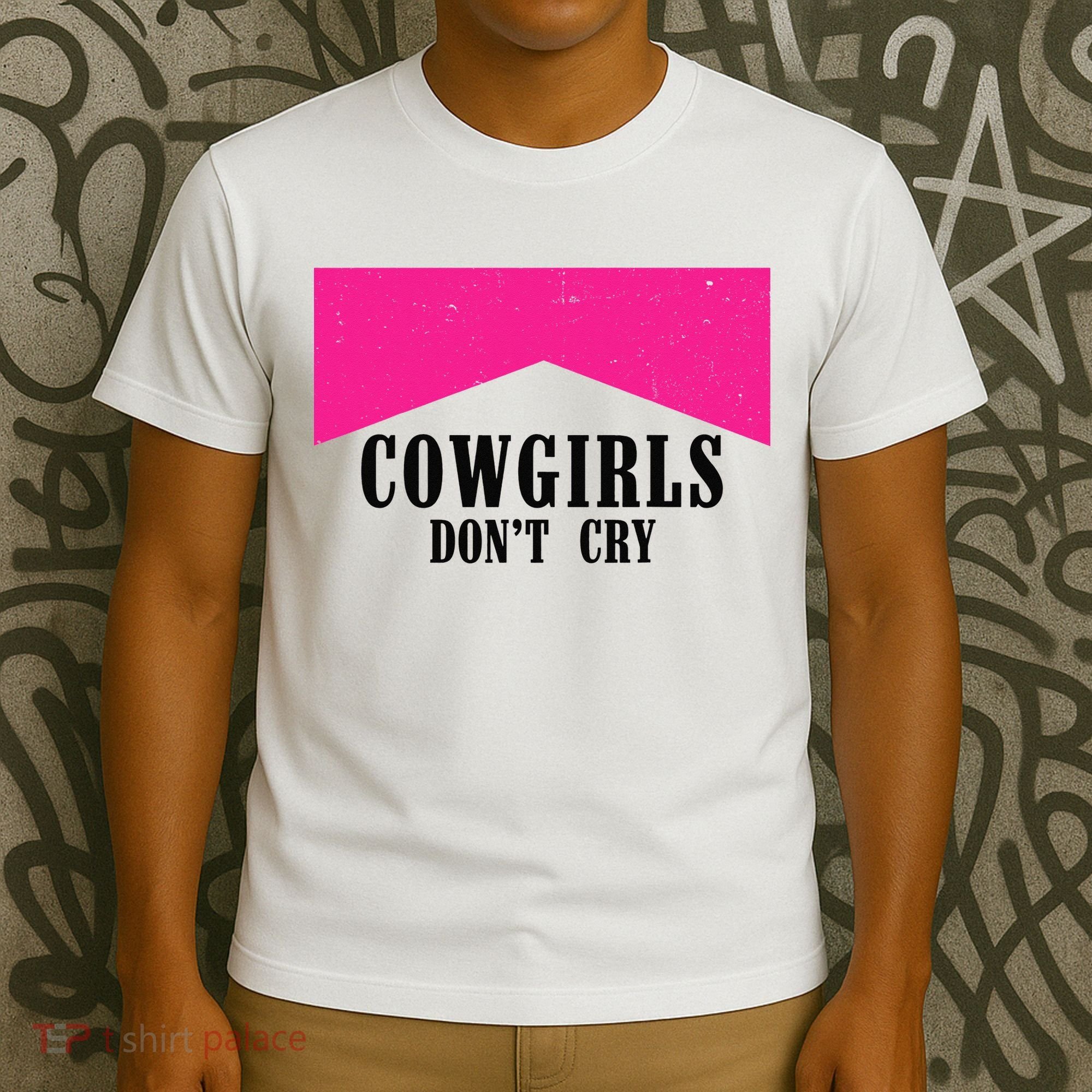 Cowgirls Don't Cry Western Leopard Cow T-Shirt