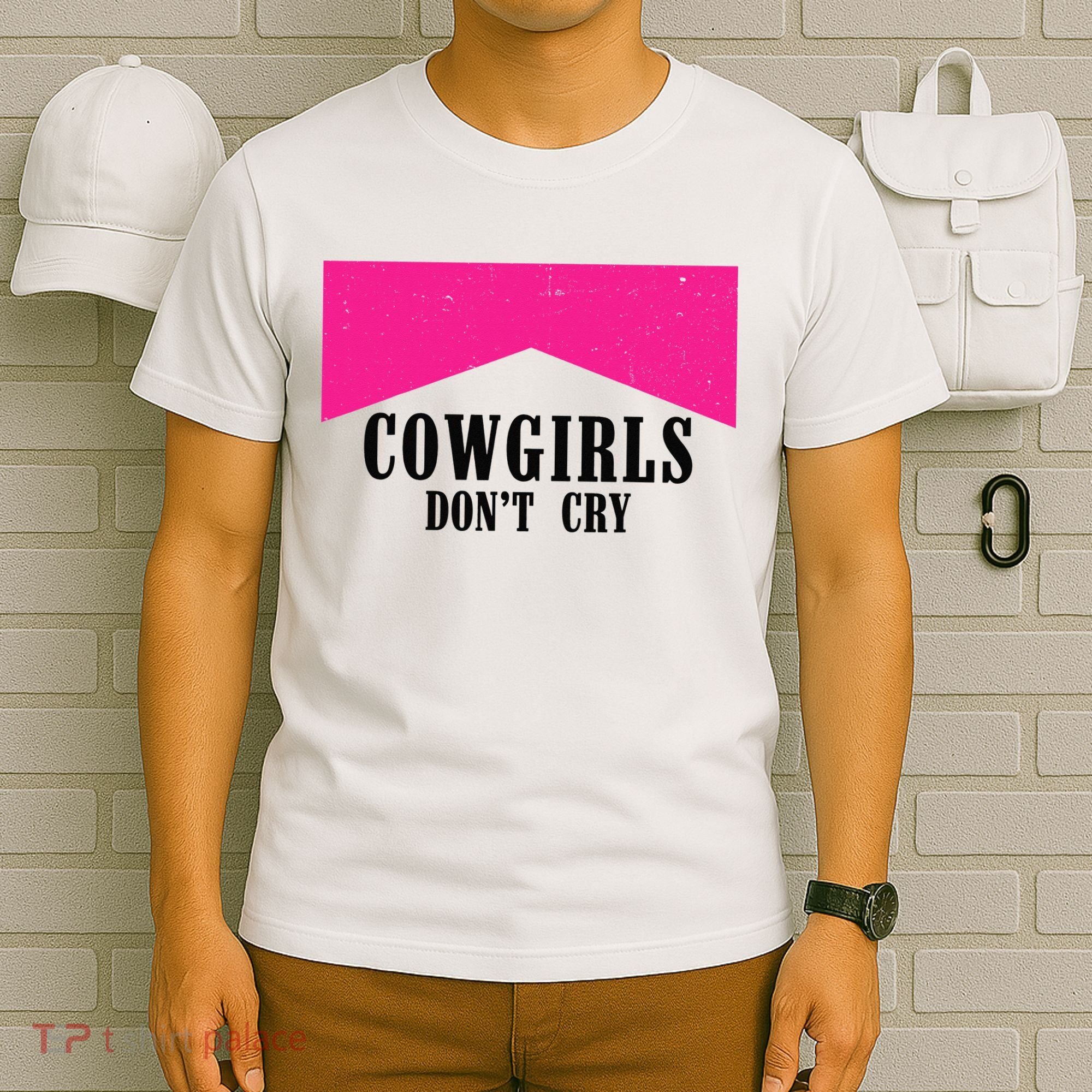 Cowgirls Don't Cry Western Leopard Cow T-Shirt
