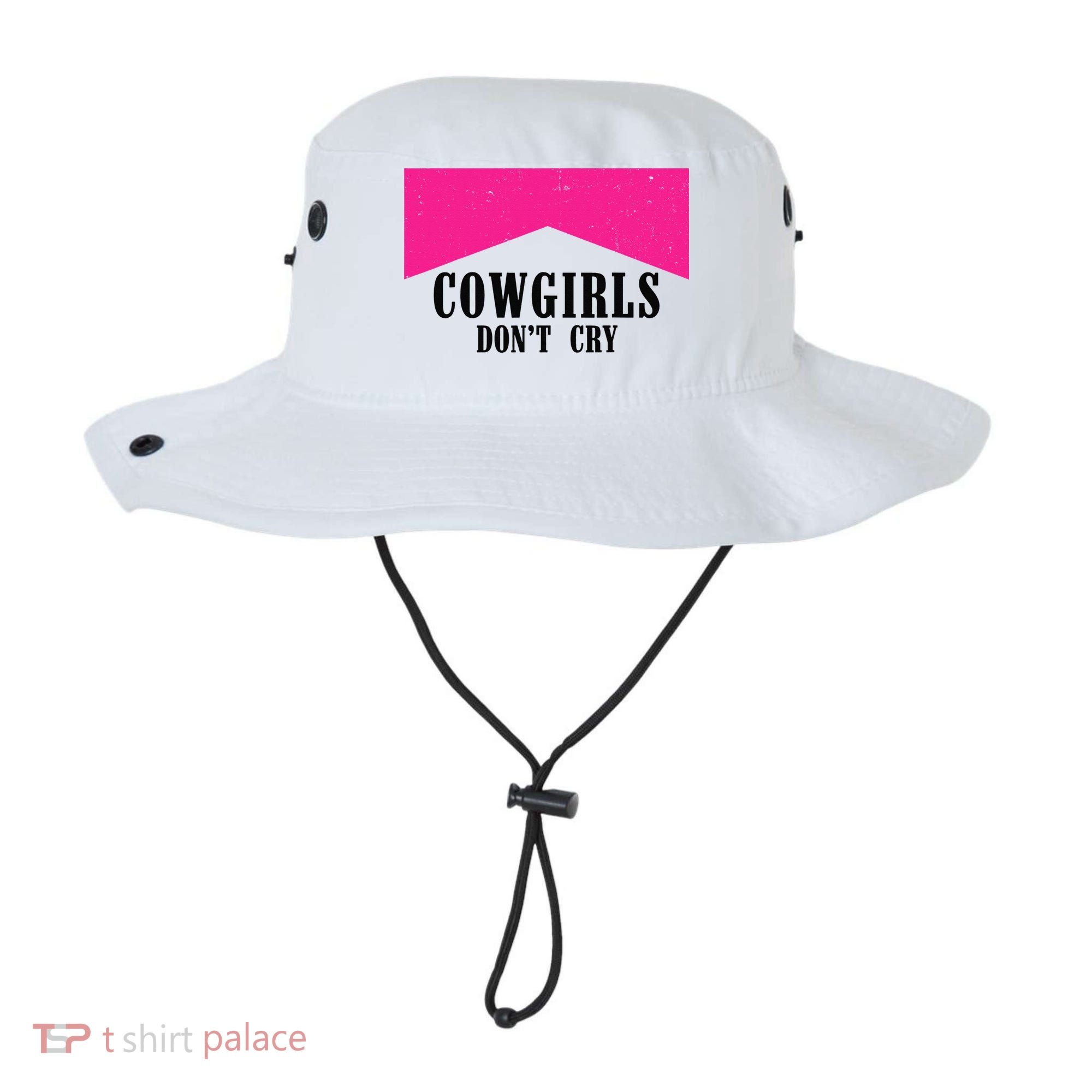 Cowgirls Don't Cry Western Leopard Cow Bucket Hat