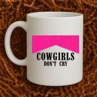 Cowgirls Don't Cry Western Leopard Cow Coffee Mug thumb 2