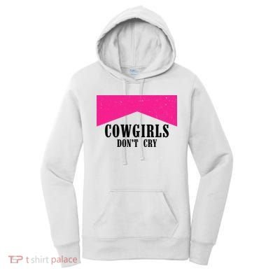 Cowgirls Don't Cry Western Leopard Cow Women's Hoodie