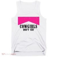 Cowgirls Don't Cry Western Leopard Cow Tank Top thumb 0