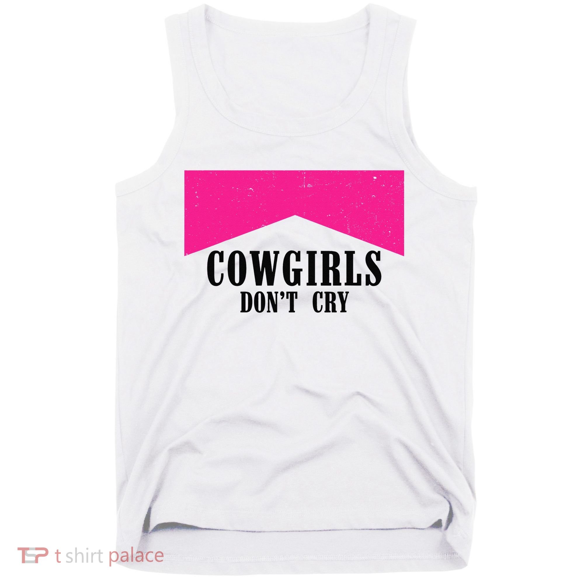 Cowgirls Don't Cry Western Leopard Cow Tank Top