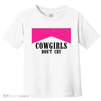 Cowgirls Don't Cry Western Leopard Cow Toddler T-Shirt
