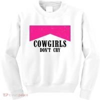 Cowgirls Don't Cry Western Leopard Cow Kids Sweatshirt thumb 0