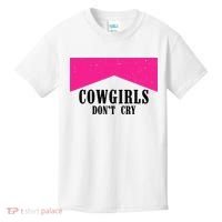 Cowgirls Don't Cry Western Leopard Cow Kids T-Shirt thumb 0