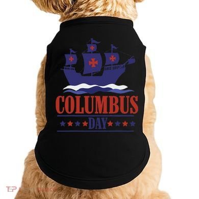 Columbus Day Christopher Columbus Italian American Doggie Tank