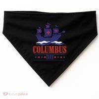 Columbus Day Christopher Columbus Italian American USA-Made Doggie Bandana thumb 0