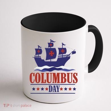 Columbus Day Christopher Columbus Italian American Coffee Mug back
