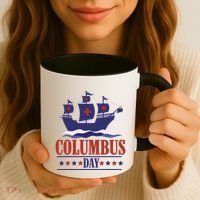 Columbus Day Christopher Columbus Italian American Coffee Mug thumb 3