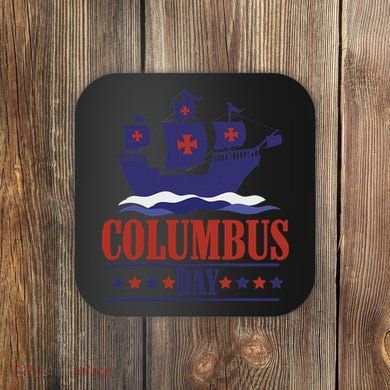 Columbus Day Christopher Columbus Italian American Coaster