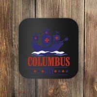Columbus Day Christopher Columbus Italian American Coaster thumb 0