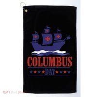Columbus Day Christopher Columbus Italian American Golf Towel thumb 0