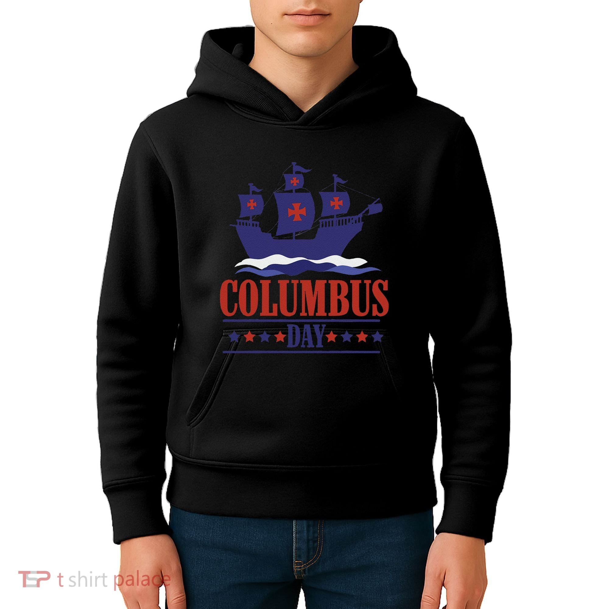 Columbus Day Christopher Columbus Italian American Kids Hoodie