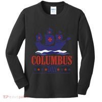 Columbus Day Christopher Columbus Italian American Kids Long Sleeve Shirt thumb 0