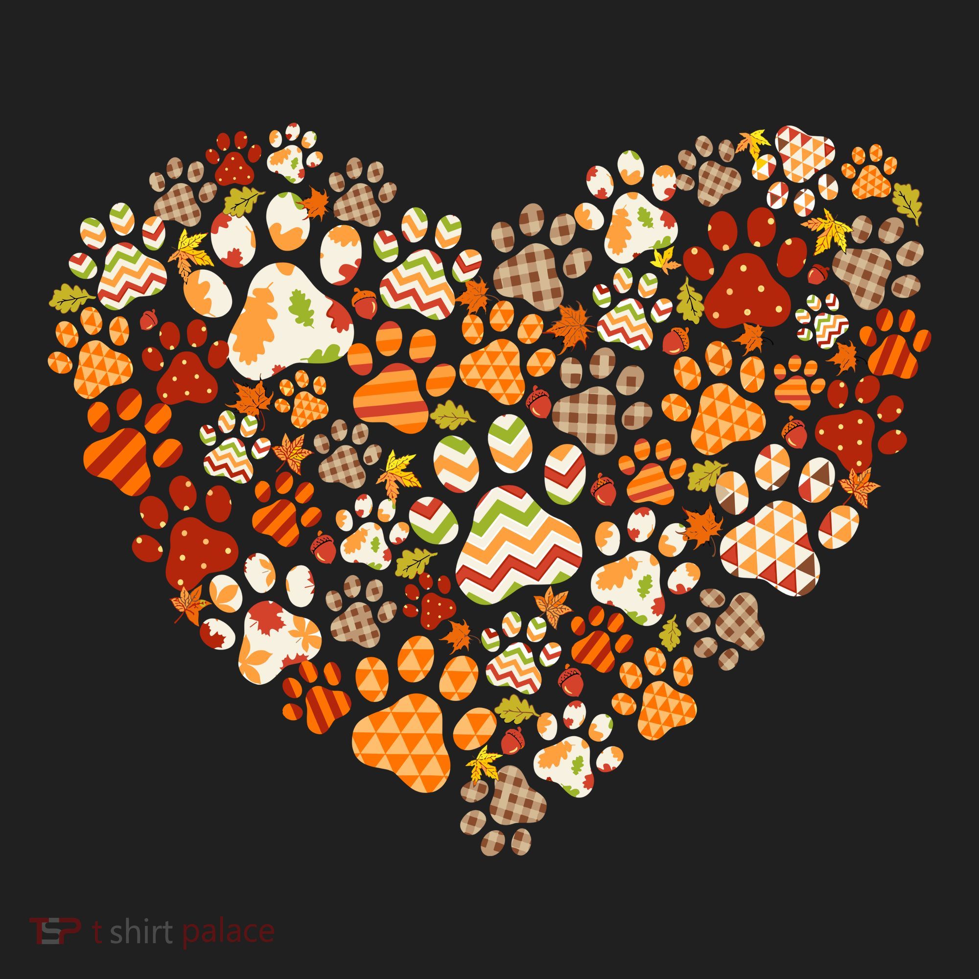 Cute Dog Cat Paw Print Pumpkin Autumn Leaf Fall Thanksgiving Tumbler