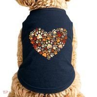 Cute Dog Cat Paw Print Pumpkin Autumn Leaf Fall Thanksgiving Doggie Tank thumb 0