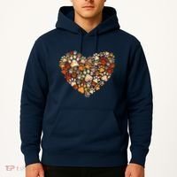 Cute Dog Cat Paw Print Pumpkin Autumn Leaf Fall Thanksgiving Hoodie thumb 2