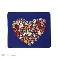 Cute Dog Cat Paw Print Pumpkin Autumn Leaf Fall Thanksgiving Mousepad thumb 0