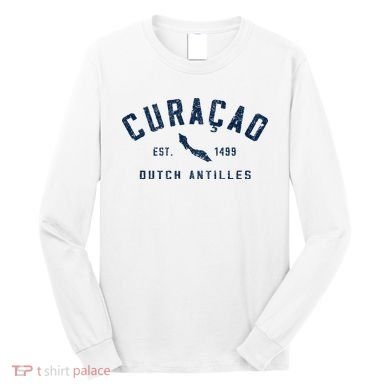 Curacao Dutch Caribbean Souvenir Cruise Vacation Long Sleeve Shirt