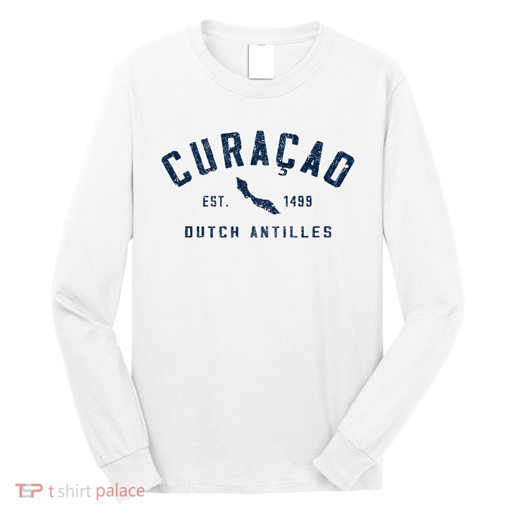 Curacao Dutch Caribbean Souvenir Cruise Vacation Long Sleeve Shirt