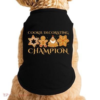 Cookie Decorating Champion Baking Christmas Family Matching Doggie Tank