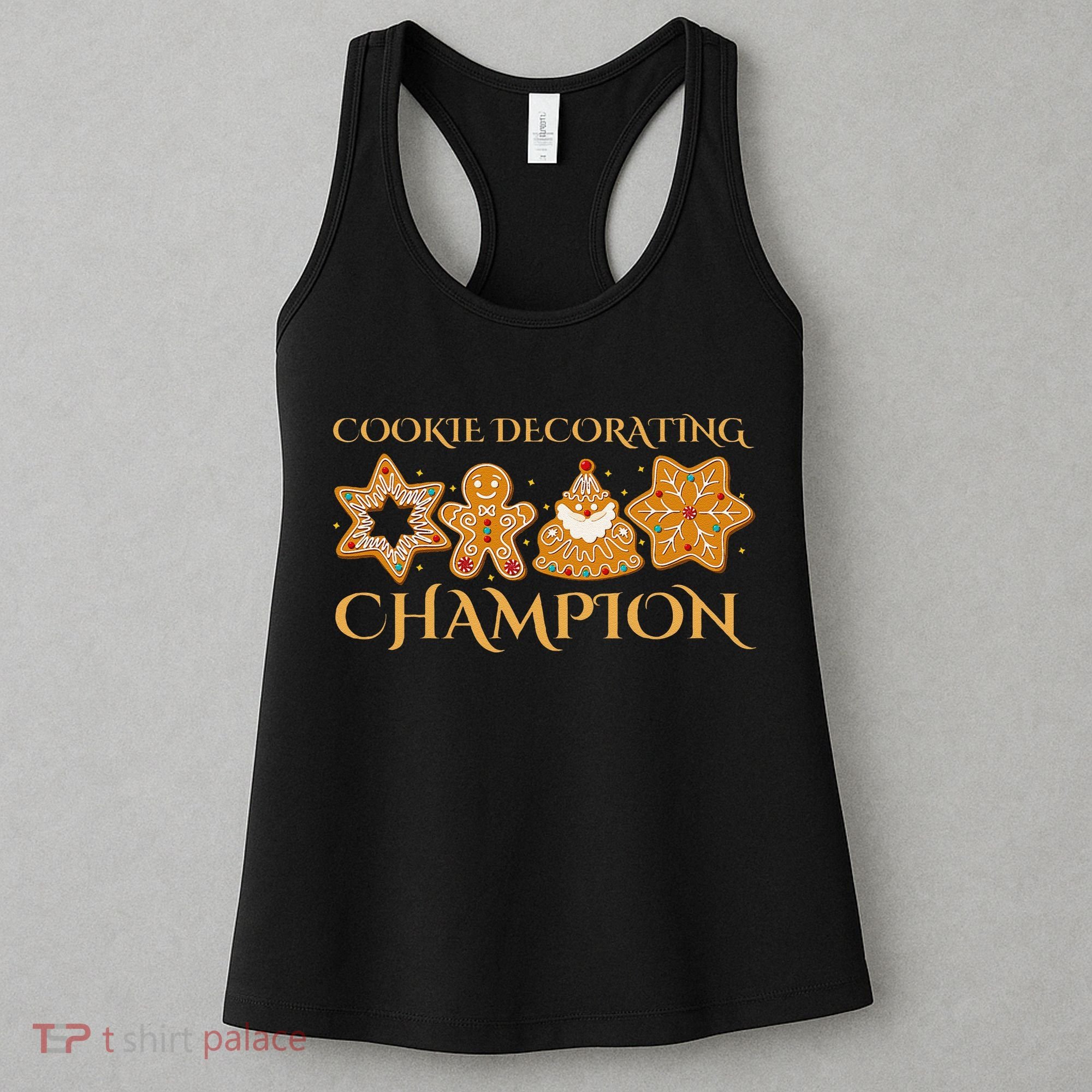 Cookie Decorating Champion Baking Christmas Family Matching Women's Tank Top