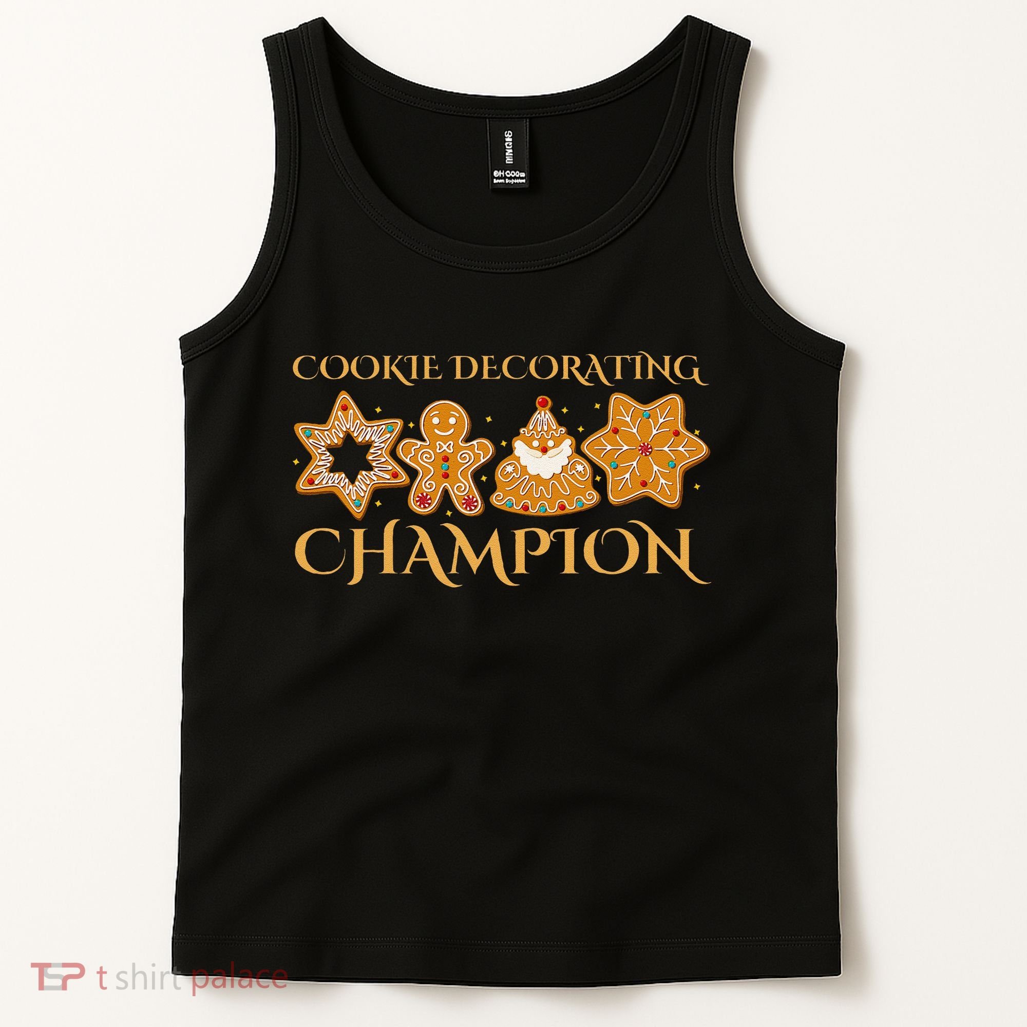 Cookie Decorating Champion Baking Christmas Family Matching Tank Top