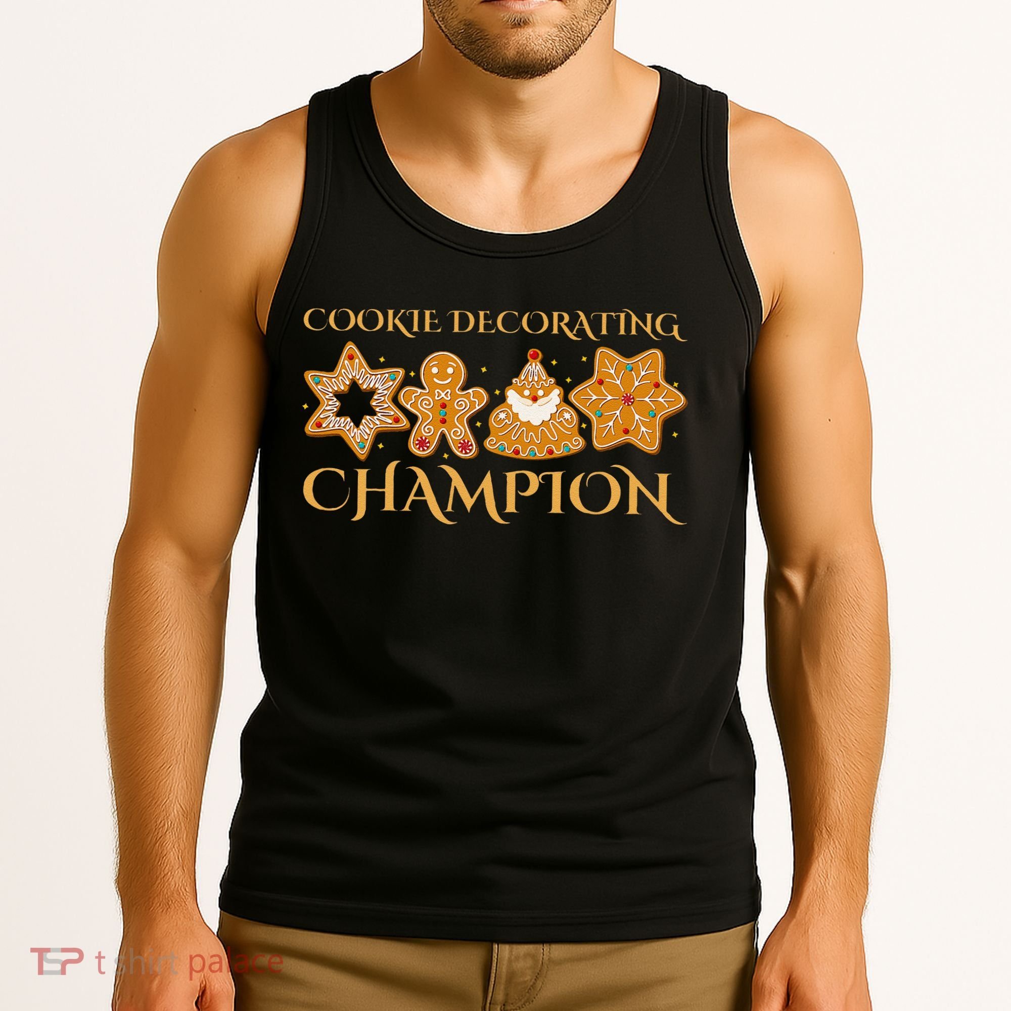 Cookie Decorating Champion Baking Christmas Family Matching Tank Top