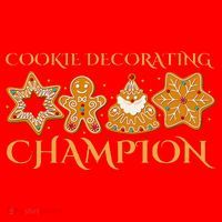 Cookie Decorating Champion Baking Christmas Family Matching Santa Hat thumb 1