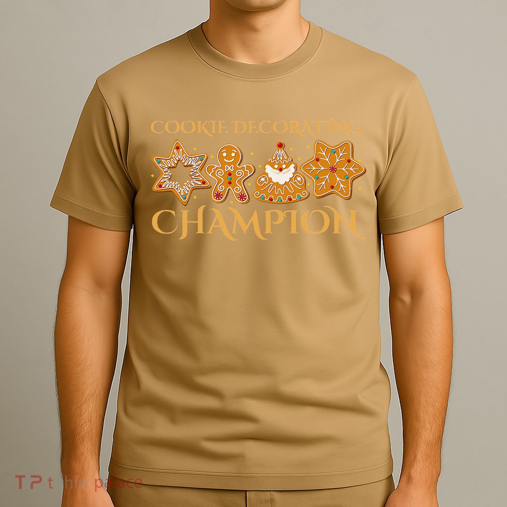 Cookie Decorating Champion Baking Christmas Family Matching T-Shirt