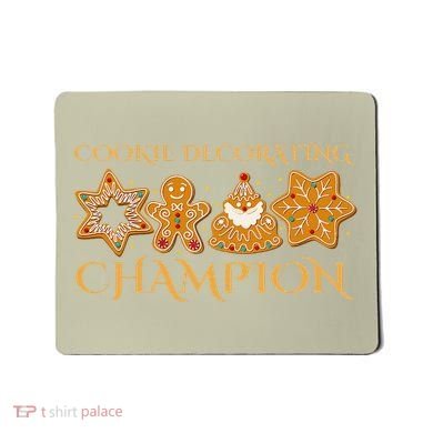 Cookie Decorating Champion Baking Christmas Family Matching Mousepad