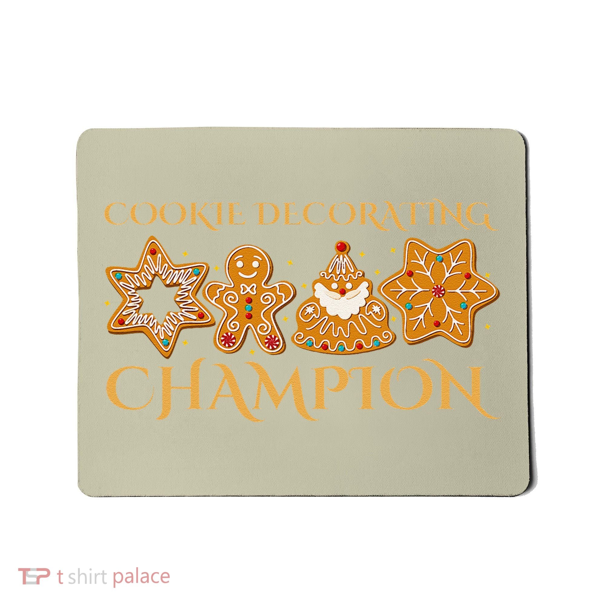 Cookie Decorating Champion Baking Christmas Family Matching Mousepad