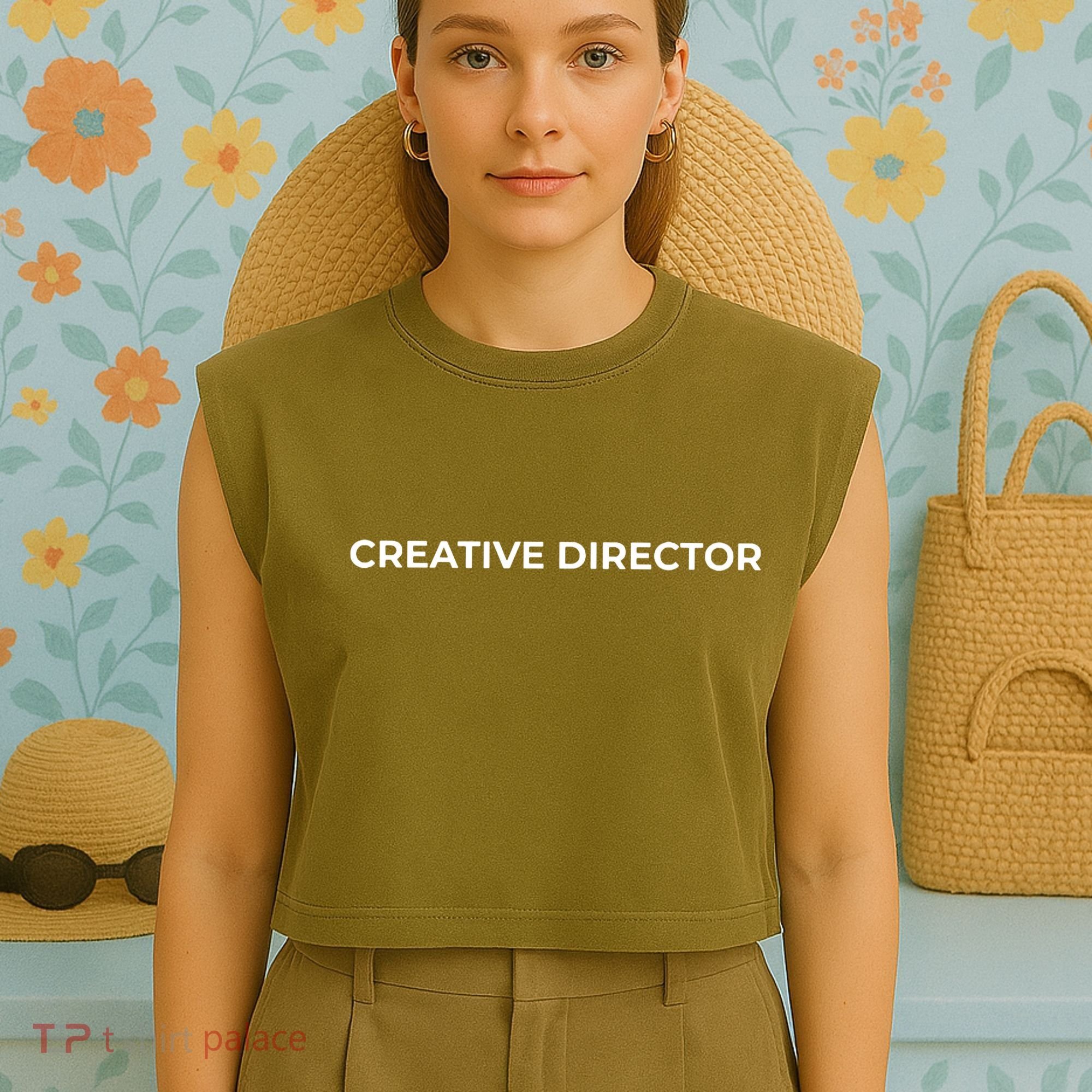 Creative Director Garment-Dyed Women's Muscle Tee