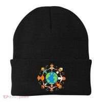 Cultural Diversity Children Around The World Earth Day Gift Beanie thumb 0