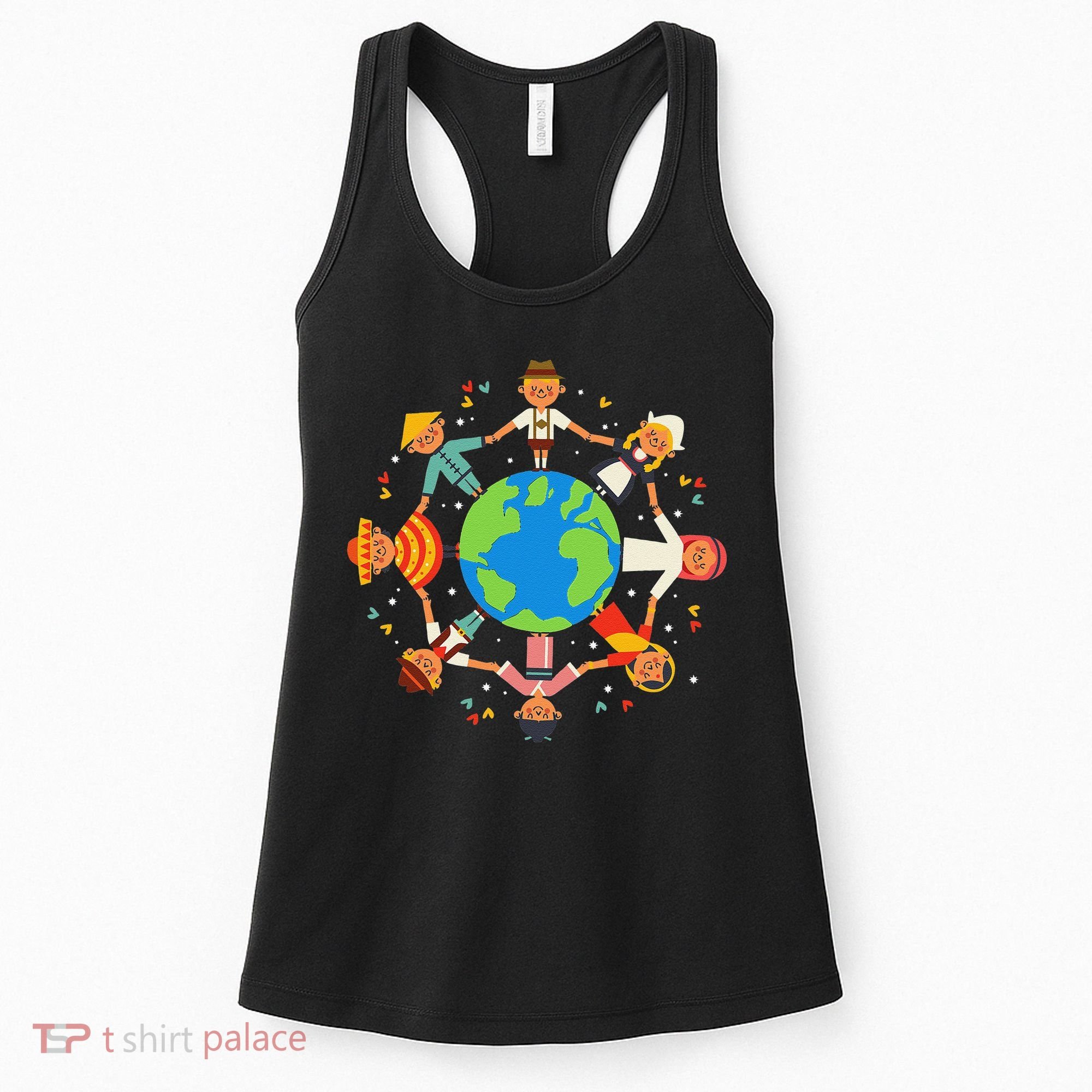 Cultural Diversity Children Around The World Earth Day Gift Women's Tank Top