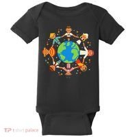 Cultural Diversity Children Around The World Earth Day Gift Baby Bodysuit thumb 0
