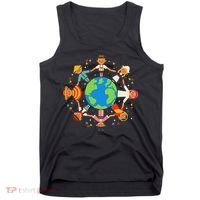 Cultural Diversity Children Around The World Earth Day Gift Tank Top thumb 0