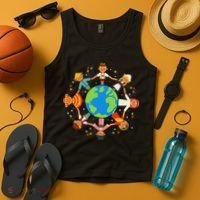 Cultural Diversity Children Around The World Earth Day Gift Tank Top thumb 4