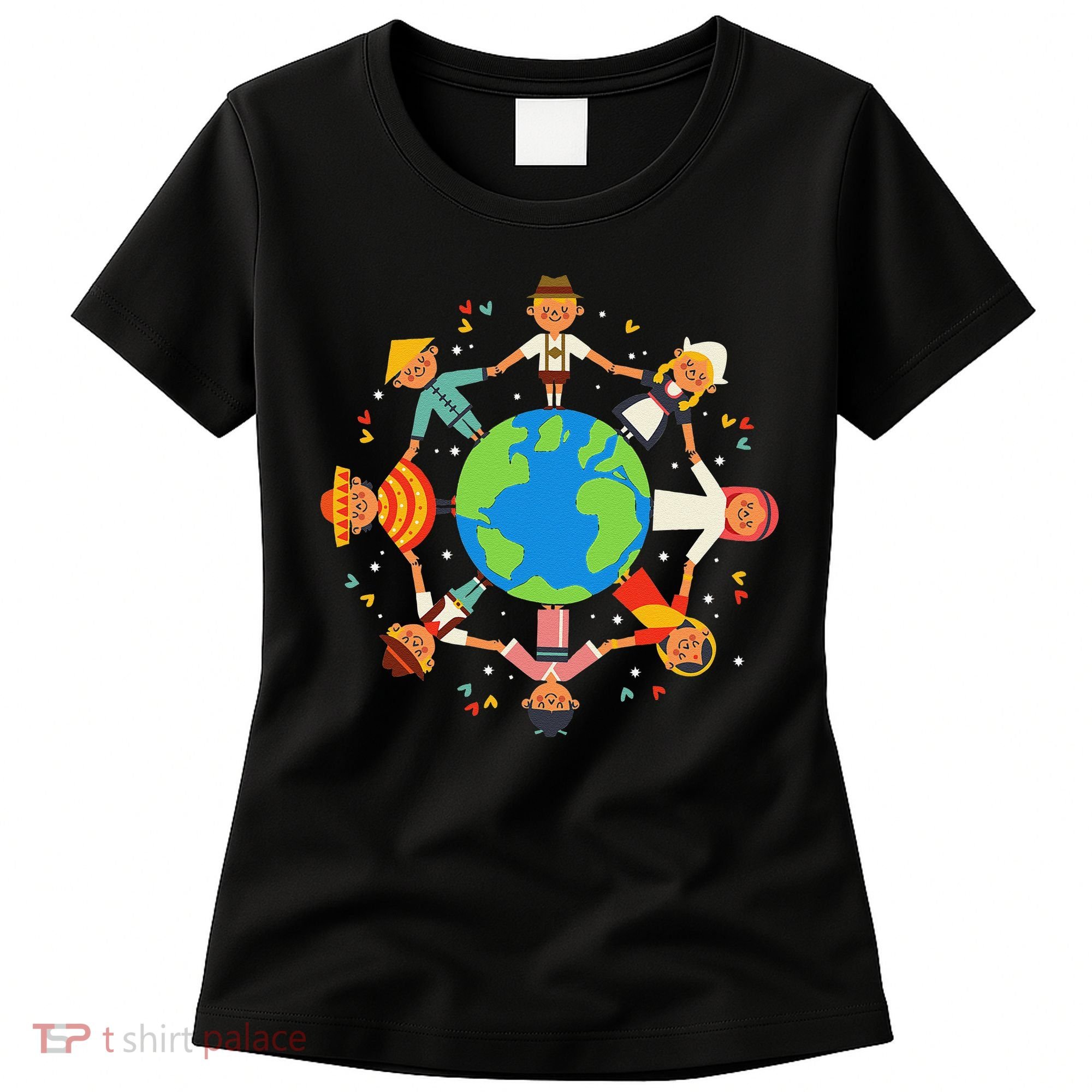 Cultural Diversity Children Around The World Earth Day Gift Women's T-Shirt
