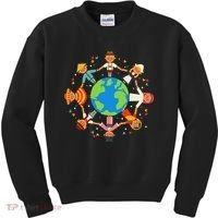 Cultural Diversity Children Around The World Earth Day Gift Kids Sweatshirt thumb 0