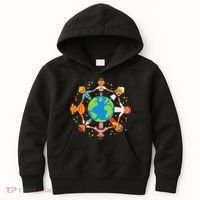 Cultural Diversity Children Around The World Earth Day Gift Kids Hoodie thumb 0