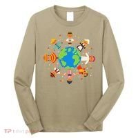Cultural Diversity Children Around The World Earth Day Gift Long Sleeve Shirt thumb 0