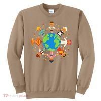 Cultural Diversity Children Around The World Earth Day Gift Sweatshirt thumb 0